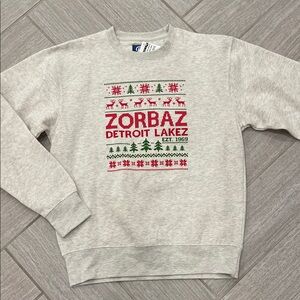 Blue 84 Zorbaz Gray Holiday Crewneck Sweatshirt